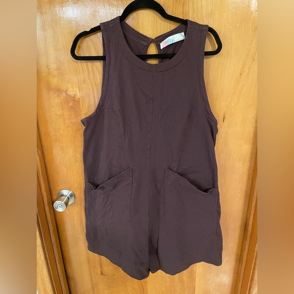 Free People Beach Elliot Romper in Fudge - Picture 3 of 6